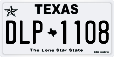 TX license plate DLP1108