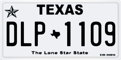 TX license plate DLP1109