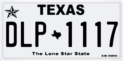 TX license plate DLP1117