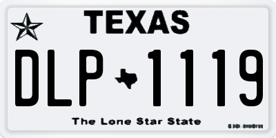 TX license plate DLP1119