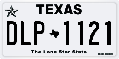 TX license plate DLP1121