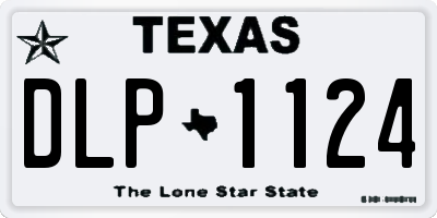 TX license plate DLP1124