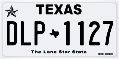 TX license plate DLP1127