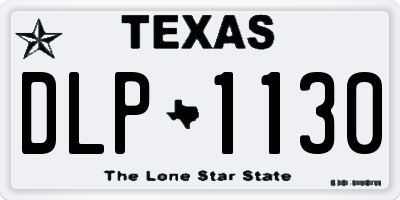 TX license plate DLP1130