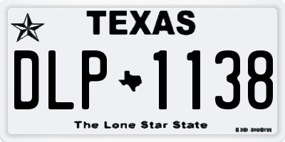 TX license plate DLP1138