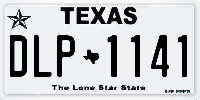 TX license plate DLP1141