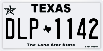 TX license plate DLP1142