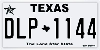 TX license plate DLP1144