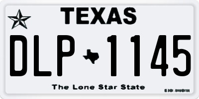 TX license plate DLP1145