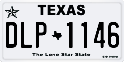 TX license plate DLP1146