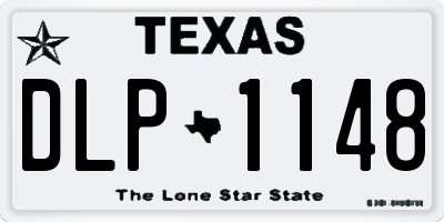 TX license plate DLP1148