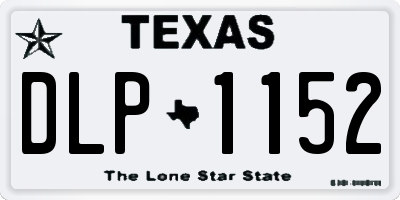 TX license plate DLP1152