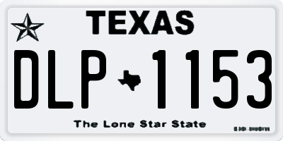 TX license plate DLP1153