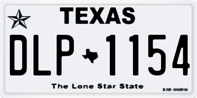 TX license plate DLP1154