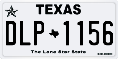 TX license plate DLP1156