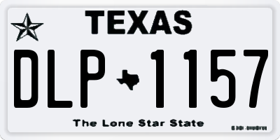 TX license plate DLP1157