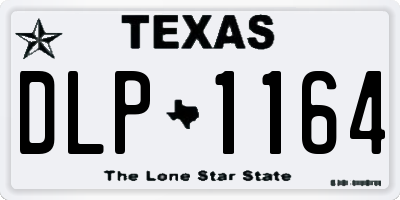 TX license plate DLP1164