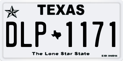 TX license plate DLP1171