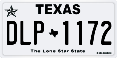 TX license plate DLP1172