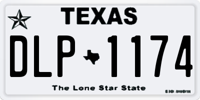 TX license plate DLP1174