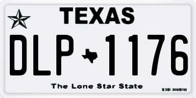 TX license plate DLP1176