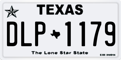 TX license plate DLP1179