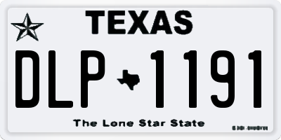 TX license plate DLP1191