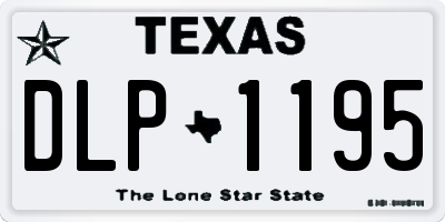 TX license plate DLP1195