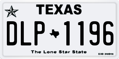TX license plate DLP1196