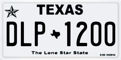 TX license plate DLP1200