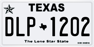 TX license plate DLP1202