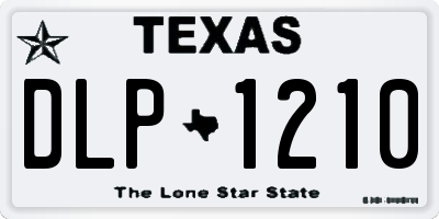 TX license plate DLP1210
