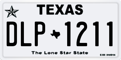TX license plate DLP1211