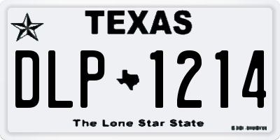 TX license plate DLP1214