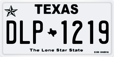TX license plate DLP1219
