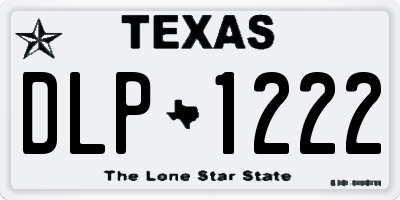 TX license plate DLP1222