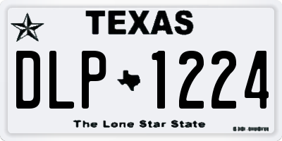 TX license plate DLP1224
