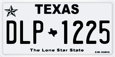 TX license plate DLP1225