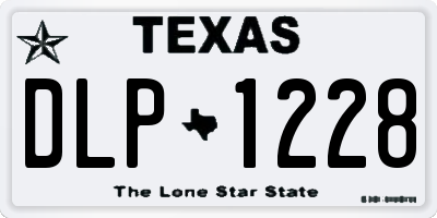 TX license plate DLP1228