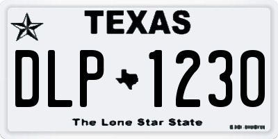 TX license plate DLP1230