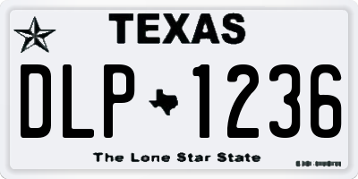 TX license plate DLP1236
