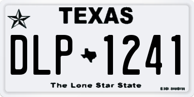 TX license plate DLP1241
