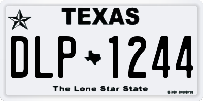 TX license plate DLP1244