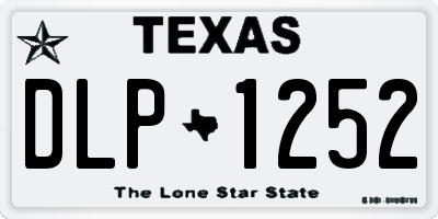 TX license plate DLP1252