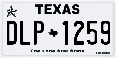 TX license plate DLP1259