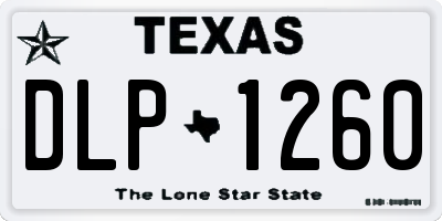 TX license plate DLP1260