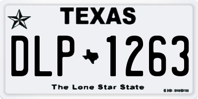 TX license plate DLP1263
