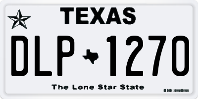 TX license plate DLP1270