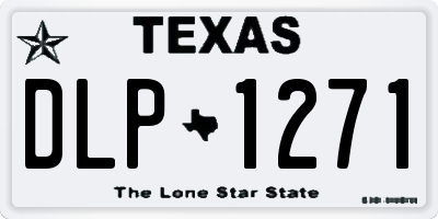 TX license plate DLP1271