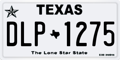 TX license plate DLP1275